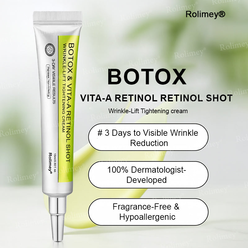 🇳🇿Made and shipped from the NZ 💥Rolimey® Botox & Vita-A Retinol Shot Wrinkle-Lift Tightening cream - Last Day Promotion 70% OFF