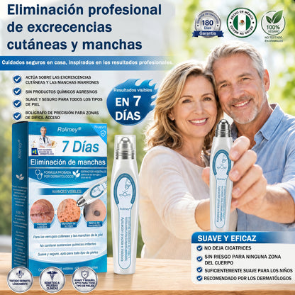 ✅Rolimey® Roll-on eliminador de verrugas cutáneas y manchas (tratamiento de 7 días)👩‍⚕️