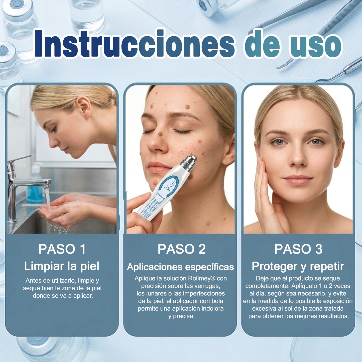 ✅Rolimey® Roll-on eliminador de verrugas cutáneas y manchas (tratamiento de 7 días)👩‍⚕️