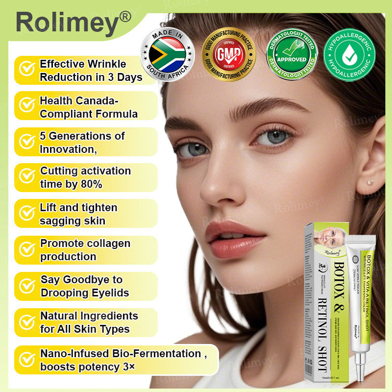 👨‍⚕️💛Made and shipped from South Africa💫Rolimey® Botox & Vita-A Retinol Shot Wrinkle-Lift Tightening cream - Last Day Promotion 70% OFF
