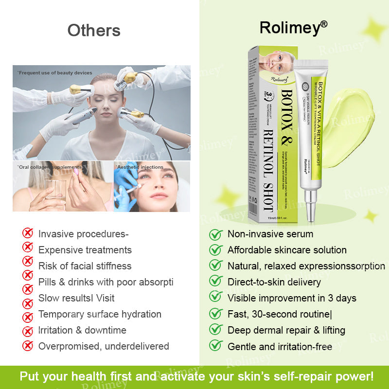 👨‍⚕️💛Made and shipped from South Africa💫Rolimey® Botox & Vita-A Retinol Shot Wrinkle-Lift Tightening cream - Last Day Promotion 70% OFF
