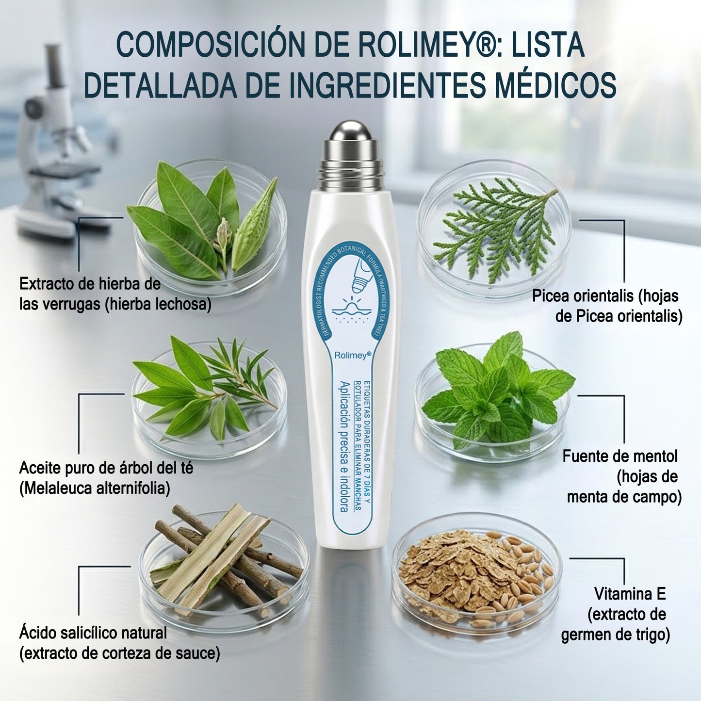 ✅Rolimey® Roll-on eliminador de verrugas cutáneas y manchas (tratamiento de 7 días)👩‍⚕️