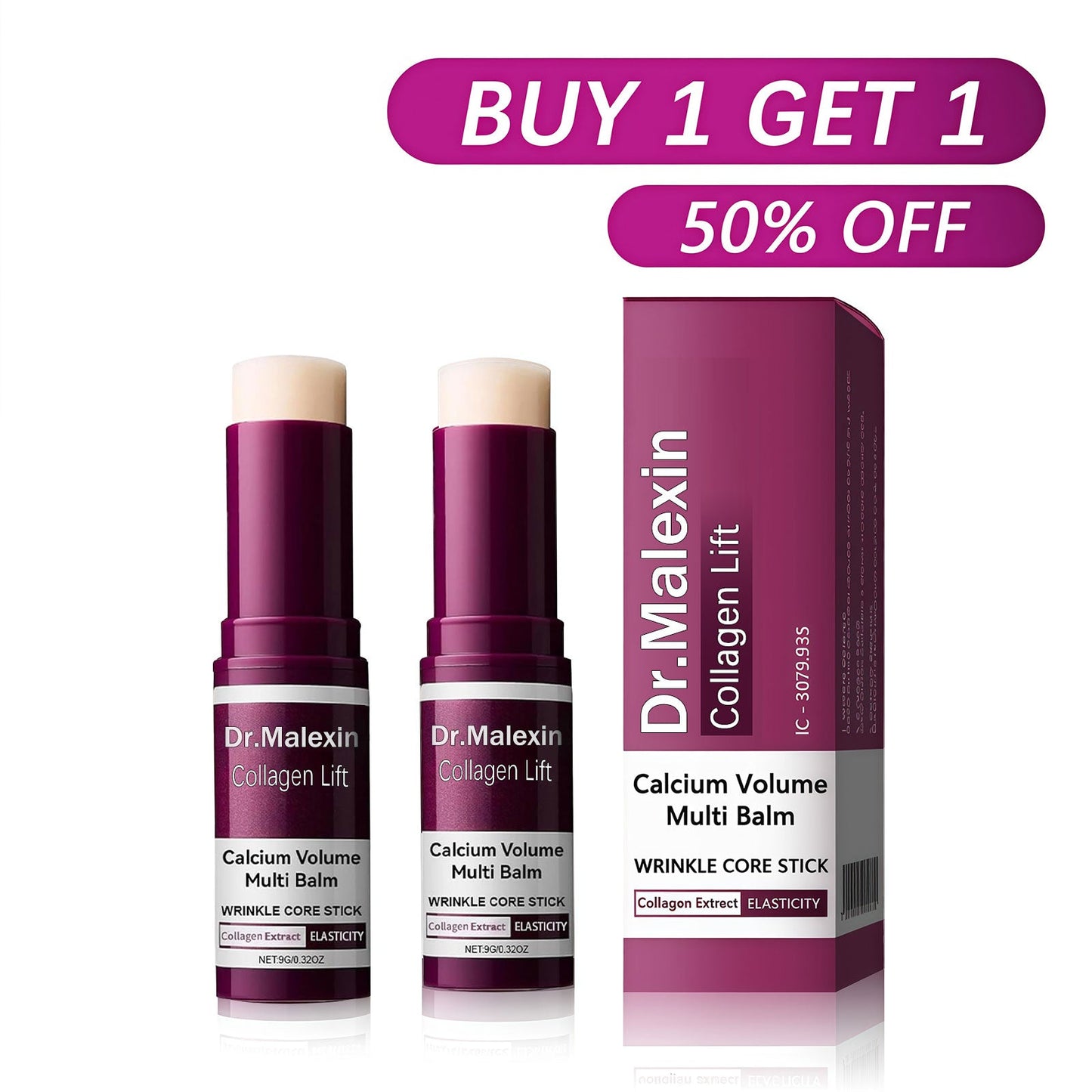 [Dr.Malexin Official]🌸Calcium Volume Multi Balm+Eye Patch 60ea Korean Skin Care Cosmetics