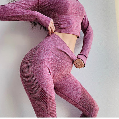 Leggings de yoga sin costuras de talle alto