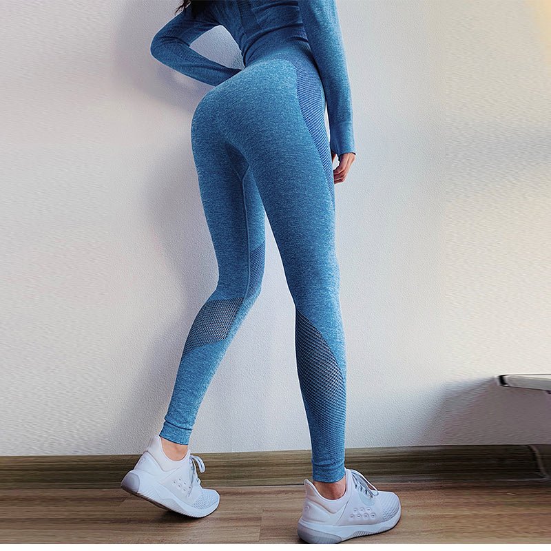 Leggings de yoga sin costuras de talle alto